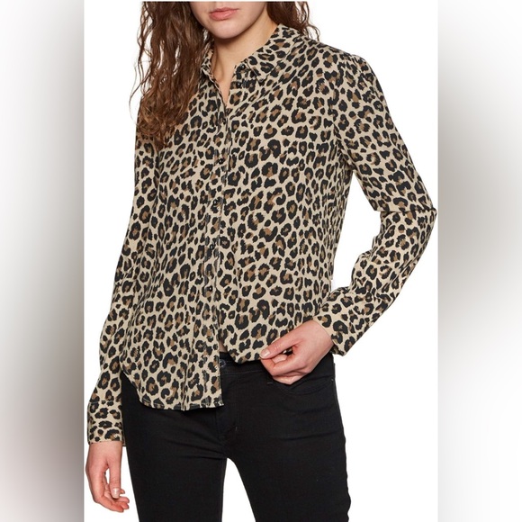 Brixton Leopard Print Button Down - Picture 6 of 10